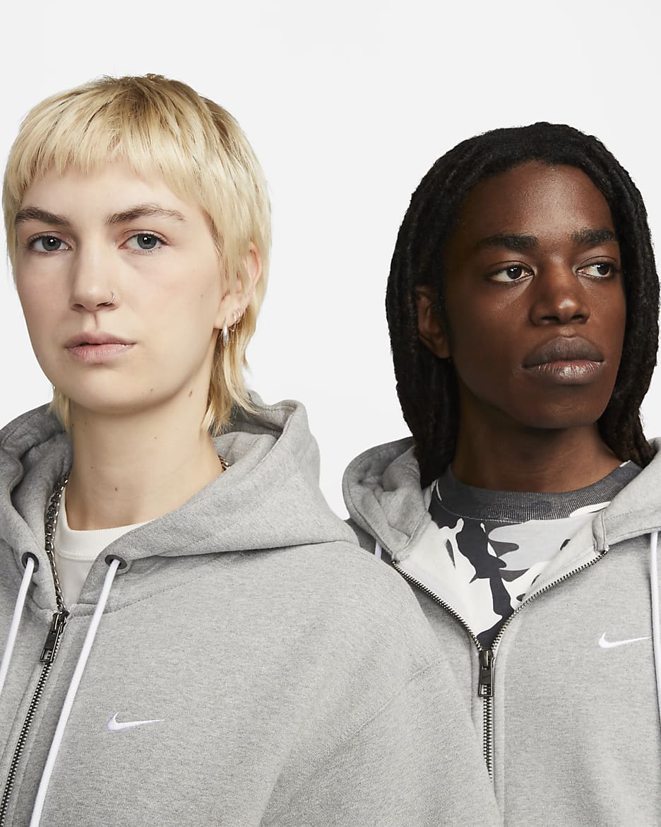 Nike modern full zip hoodie grey best sale